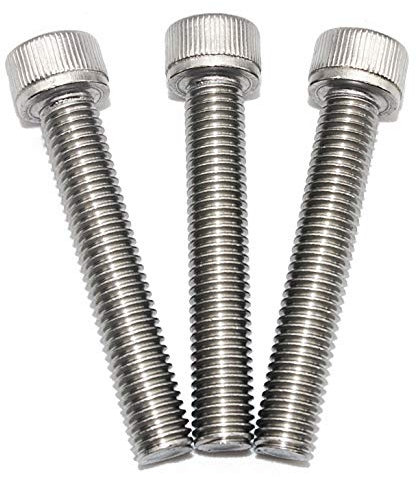 (5 Stück)-Zylinderschrauben mit Innensechskant- M8 x 50 mm - Zylinderkopf Schrauben ISO 4762 - DIN 912 - Gewindeschrauben - Edelstahl A2 V5A- rostfrei