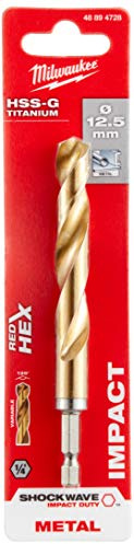 Milwaukee HSS-G Shockwave Drill Bit 12.5mm Pack of 1