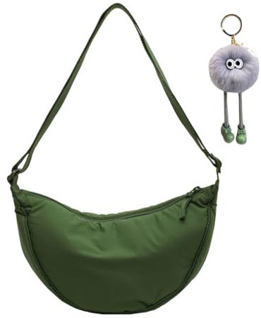 HAWILL® Umhängetasche Kleine Crossbody Bag Damen Breiter Gurt Mode Unterarmtasche Weich Schultertaschen Moderne Taschen mit Breitem Schultergurt für Reisen/Einkaufen/Party (Grün)