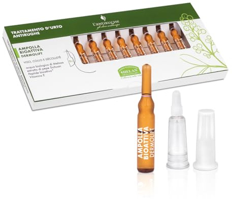 Helan Elisir Antitempo - Ansiktsserum Anti-rynk Ögonkontur, Hudvård med 8 Fuktgivande Ampuller Anti-Aging Neck och dekolletage, med E-vitamin för elastisk hudeffekt 2 ml