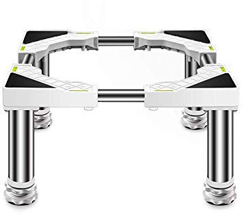 Soporte Universal para Lavadora, Secadora telescópica, bandejas de Piso con Ruedas, Base de refrigerador de Dormitorio, Estante de Acero Inoxidable Que Protege el Piso de la lavandería, Stent antivi