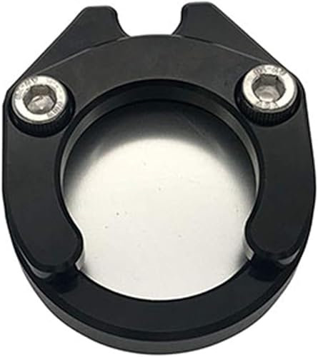 Motorrad Seitenständerverlängerung Motorräder für Yamaha für NVX 155 150 125 Für Aerox 155 Motorrad Ständer Fuß Seitenständer Verlängerungspolster Stützplatte(Silber)