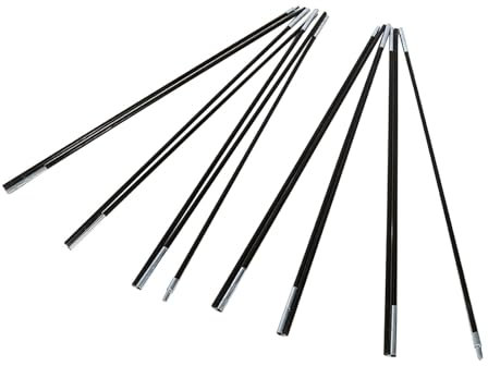Camping Fiberglasstange Doppelte Zeltstange Stützrahmen Kit Outdoor Wandern Leicht Langlebig 2 Stück 320 cm 126 Zoll