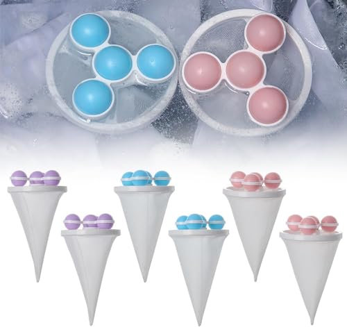 2025 Neu Floating Hair Filtering Mesh Removal, 3PCS Tierhaarentferner Waschmaschine, Filterbeutel Waschmaschine Haarentferner Reinigung Dekontamination Haarentferner Waschbälle für Wäsche (A-6PC)