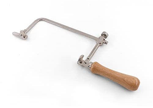 Z-LEAP Scie à chantourner à cadre en acier – Outil de coupe manuel haute résistance pour bois/métal/céramique, projets de bricolage multi-scénarios