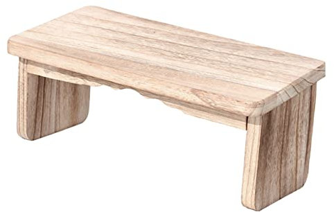 BESTonZON Holz Tempel Hocker Meditationsstuhl Klappbarer Meditationshocker Kniesitzhocker Rutschfester Leichter Haushaltshocker Mit Faltbaren Füßen Für Zuhause Und Tempel