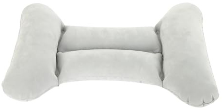 Almohada de Soporte Lumbar de Viaje Inflable | Cojín de Espalda liviano portátil en Forma de H para Asientos de automóvil, sillas de Oficina, Aviones-diseño ergonómico para del Dolor de Espalda