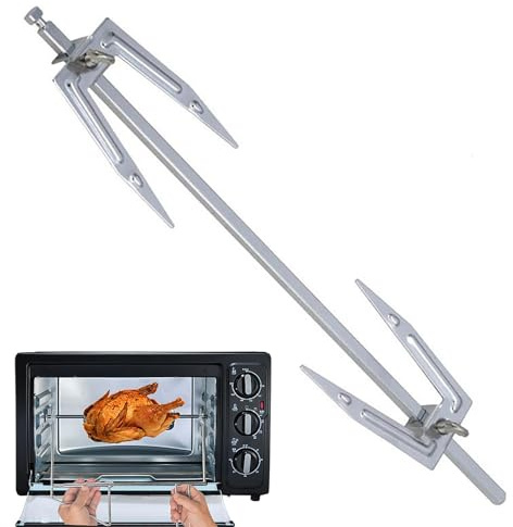 Rotisserie aus Edelstahl | Fryer Fryer Fork Grill Spit Tod Roast Huhn Teile Fisch Elektrisch BBQ BBQ ROST CALLE | Home Zubehör für Picknickküche Camping