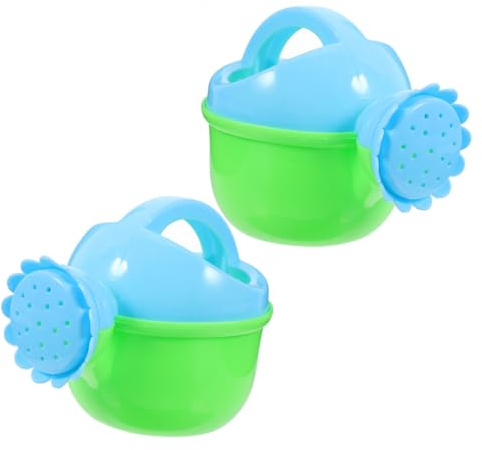 Hemobllo 2 Piezas Juguetes para Baño Infantiles Regadera de Plástico Diseño Suave para Niña Desarrollo Coordinación Mano- Baño Verano