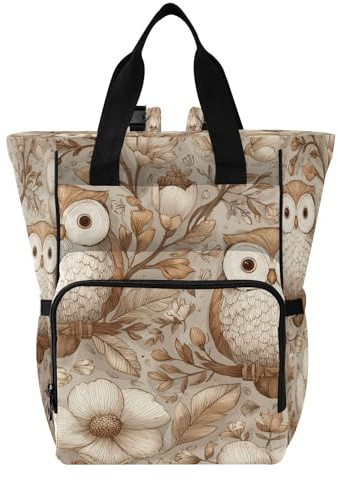 Ttgoth Sac à dos à langer imperméable avec porte-biberons isothermes, sac à dos de voyage multi-poches avec sangles de poussette pour maman et papa
