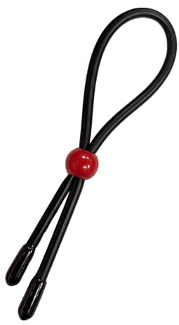 Adjustable Performance Support Ring | Flexible Lasso Design, Tension Control Enhancement Ring | Black & Red
