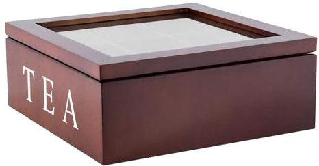 Jiuvaso Boîte à Bijoux Compartimentée pour Rangement de Thé, Idéale pour de Travail, La Cuisine Ou Le Bureau.