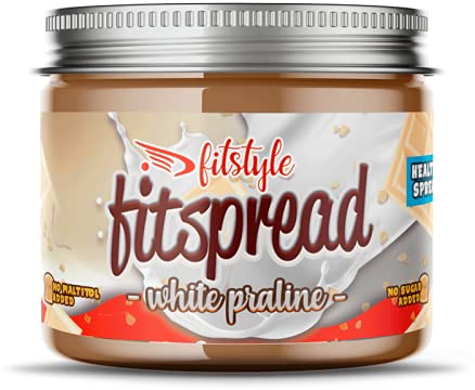 FITspread White Praliné 200g | Crema de 97% Avellanas tipo Kinder | Sin maltitol | Sin gluten y sin aceite de palma