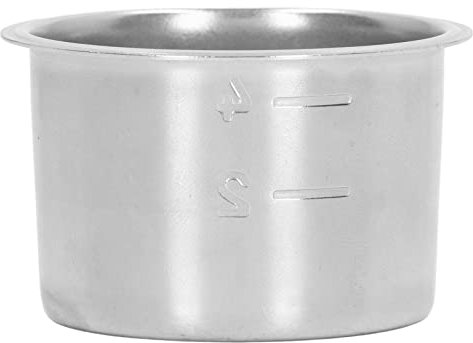 Filtro, canasta de filtro de café de acero inoxidable, filtros de café grandes, canasta de filtro poroso Portafiltro de café de acero inoxidable para 4 tazas Tazón de filtro Acceso a la máquina de caf