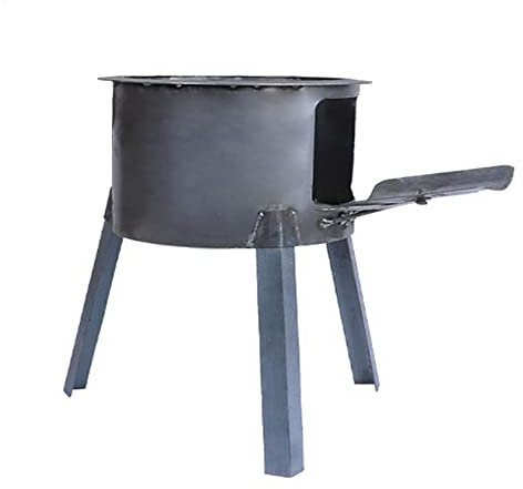 YYUINU Ofen, Brennholzofen, Kohle- / Holzofen, Kochofen Aus Gusseisen, Mobiler Tragbarer Campingofen für Den Innen- und Außenbereich, Ländliche Heizung,Diameter 25CM