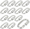 12 Pièces Mousqueton a Vis M5 Maillon Rapide en Acier Inoxydable 304 Mousqueton à Verrouillage avec Capuchon à Vis Mousqueton Fixe pour Connecter des Cordes Chaînes Gréement
