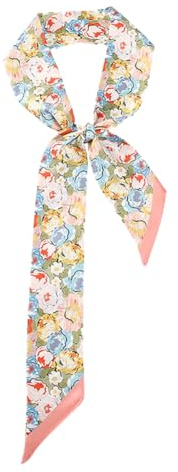 TJCGCKK Seidenband Schal für Handtasche Griff Floral bedruckt Haartuch Mode Halstuch Chic Dekoration Hand Schal Band