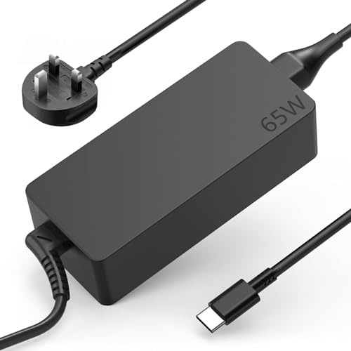 65W USB C Laptop Charger for Lenovo ThinkPad, Yoga, ThinkBook y Chromebook | for Lenovo Thinkpad X1 Carbon T14 T15 T480 T490 T580 T590 E480 E490 E580 Chromebook C330 S330 100e 300e 500e Yoga 720 910 920
