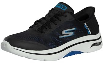 Skechers herr Go Walk Arch Fit 2.0 Simplicity 2.5 Sneaker, Svart blå, 45.5 EU