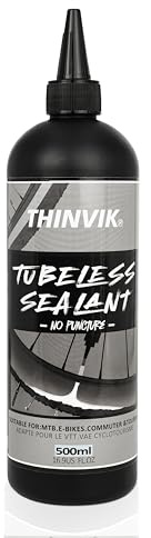 Thinvik Tubeless Bike Tire Sealant No Puncture Hassle and Leak Prevention for Road Bike MTB CX and Gravel Bicycle Tyres Sealant 500ML(16.9oz)