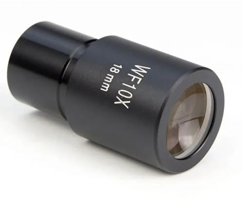 Mikroskop 1 Stück WF10X 18-mm-Mikroskop-Weitwinkelokular for biologische Mikroskope, Weitwinkel-Okulare mit optischer Linse, 23,2-mm-Halterung