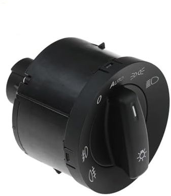 SHUGWA Auto Lichtschalter Für Passat Für B6 2007 Scheinwerfer Nebel Kopf Schalter Einstellen Knob Auto Teil Nummer 1K0941431BM Kfz-Schalter EIN/AUS
