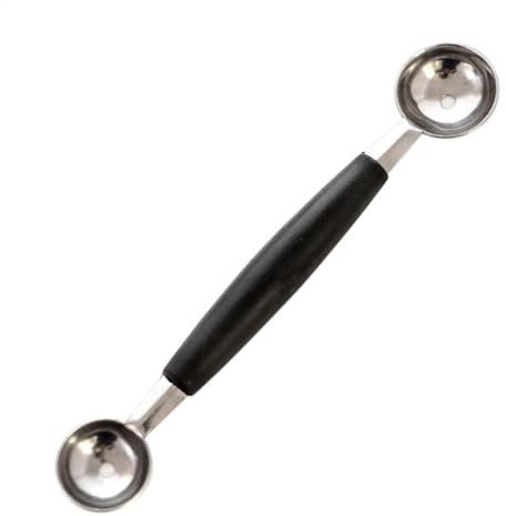 4Stück Fruchtballer Schaufel - 18Cm Kugelausstecher Edelstahl 3 Cm,Wassermelonen Kugelausstecher Set,Kugelausstecher Klein,Eiscreme-Kugelausstecher Mit Doppelkopf,Schaufel Für Eiscremefrüchte
