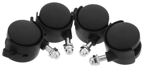 TOPPERFUN Ruedas Giratorias Fácil Instalación para Calentador de Aceite de Repuesto Material Pp Diámetro de Rosca 8mm Paquete de 4 Unidades para Radiadores Eléctricos