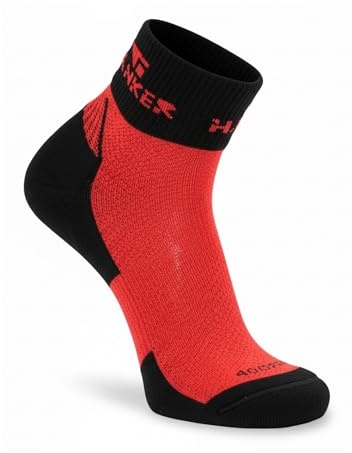 HANKER Calcetines trail running unisex sin costuras y antirozaduras | Techno PE Silver, tobilleros, sin costuras, transpirables y antirozaduras, para correr y senderismo