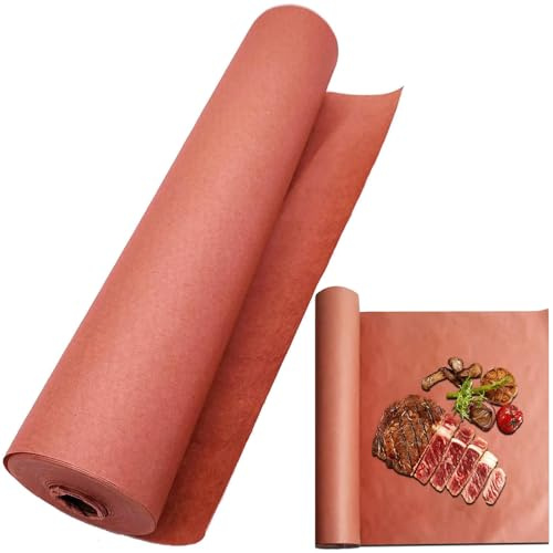 ZYNERY Pink Butcher Paper Roll, Perfect Cooking of Juicy, Multifunctional Butcher Paper for Grill, Smoker, Barbecue and Oven,40 cm x 60ft