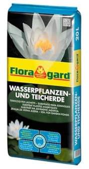 Garden Center Shop | Floragard | sustrato para Nenúfares, Plantas acuáticas y de Estanque 20 L | Extra Pesado y con Arcilla Natural | Reduce Algas y favorece raíces saludables