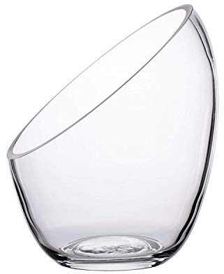 Ecosides Ciotole in Vetro Obliquo a Forma di Globo Rotondo - Vaso Trasparente per Terrario, Caramelle, Piante, Fiori, Frutta (16,9 x)
