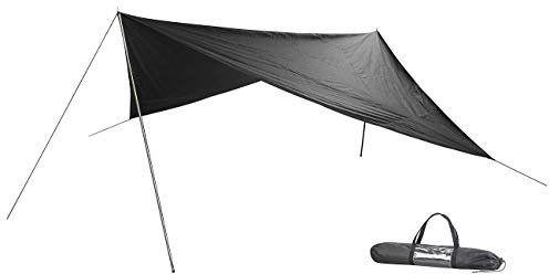 Semptec Urban Survival Technology Tarp: Leichtes und Robustes Outdoor-Sonnensegel, 3 x 3 m, mit Zubehör (Sonnensegel Strand leicht, Sonnenschutz Strand, wasserdichte Taschen)