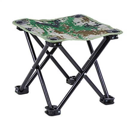 BBGS Strandstuhl Folding Camping Hocker, Beweglicher Sitz for Outdoor Wandern Angeln Backpacking Picknick Reise, 1680D Oxford Cloth, Aluminium Rahmen
