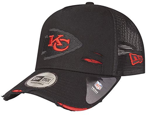 New Era Adjustable Trucker Cap Distressed Kansas City Chiefs