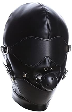 AROROMI BDSM Kopfmaske Mit Mundknebel Kugelknebel Fetisch Bondage Augenmaske Fesseln SM Sex Spielzeug für Paar