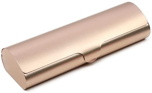 WOMLEX Leichtes Aluminium Brillenetui in Metallic-Lackierung, Brillenetui aus Mattierter Optischer Aluminiumlegierung