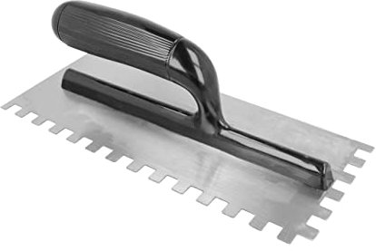 Frattone Dentato 12 x 28 cm, Misura Denti 1 cm, Acciaio, Con Manico in Plastica