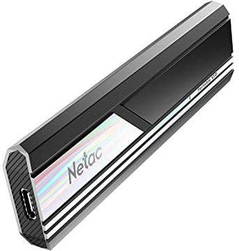 Netac ZX10 Extreme 2TB SSD NVMe Portatile, USB-C, fino a 1050MB/s in Lettura Nero Disco a Stato Solido