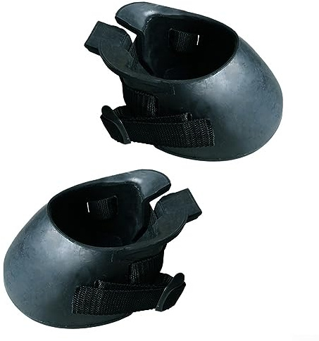 DAZZLEEX 2 Pezzi Gomma Protezione per Zoccoli di Cavallo Scarpe per Zoccoli Antiscivolo Proteggi Zoccoli Feriti Taglie Multiple per Ogni età del Cavallo (M)
