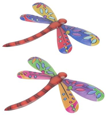 ANDRESLAD 2pcs Dragonfly Pendant Ornament Delicate Artwork for Home and Party Decor Dragonfly Jewelry