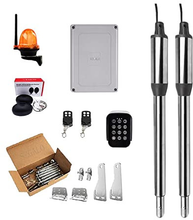 Controllo Wifi Attuatore Lineare Elettrico Motore 300kgs Motore Automatico Apri Cancello Battente App Opzionale for La Sicurezza Domestica/Fattoria/Garage/Affari(Kit-G)
