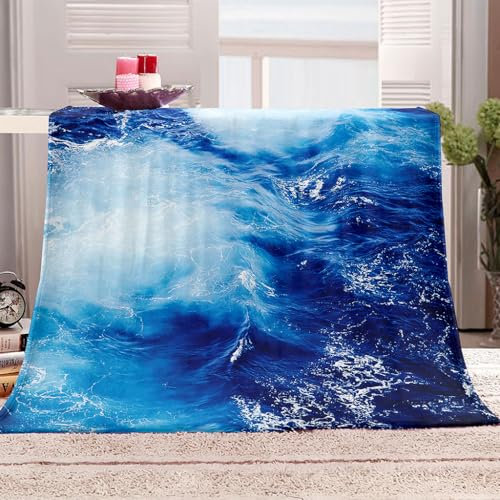 KQYLBM Kinderdecke 100 X 150 cm Thermodecke Ozean Winter Decke Fleece Blanket