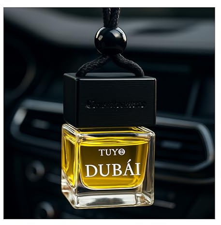 TUYO Ambientador para coche, Fragancia duradera, Ambientador de coche para colgar, ambientadores diarios, difusor de coche, accesorios de larga duración (Dubai)