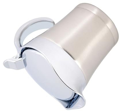 304 Stainless Steel Gravy Boat | Double Wall Insulated Sauce Pot | Keep Hot/Cold for 4 + Hours | 450ml / 750ml Serving Jug for Gravy/Custard/Salad Dressing (Small 450ml)