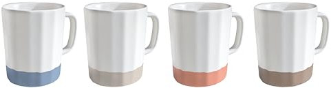 Pedrini Set 4 tazzine da caffè (80ml) colori assortiti