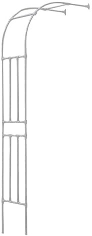 Demi-arche de jardin – Cadre en métal épais de 20 mm pour roses grimpantes – Support de terrasse et de pelouse résistant aux intempéries – Léger et facile à installer – Décoration de jardin