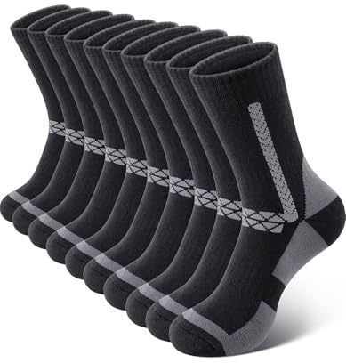 SIMIYA Merino Wool Socks for Men, 5 Pairs Thermal Warm Hiking Super Thick Crew Work Cushion Sock for Mens Winter Cold Weather