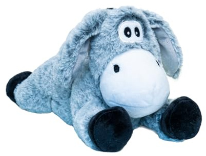 Ma Petite Bouillotte - Bouillotte Peluche - Chaleur Douce - Sachet de Billes d'Argile Micro-Ondable - Peluche Déhoussable 100% Polyester, Lavable (Âne)