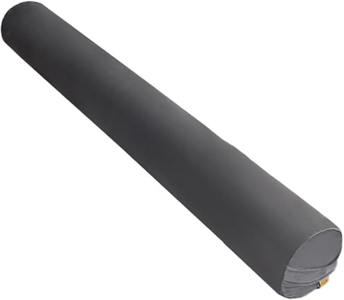 JORTUIO Langes Zylindrisches Kissenrolle Nackenkissen Velvet Bett Rückenkissen mit Nackenrollenkissen Multifunktional Nackenkisse Abnehmbar,für Kopf, Nacken, Rückenstütze Reisekissen(Grau,100x20cm)